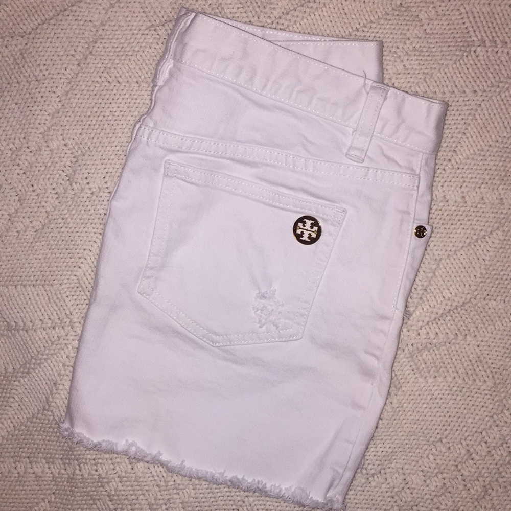 White Tory Burch Mini Skirt, Size 28